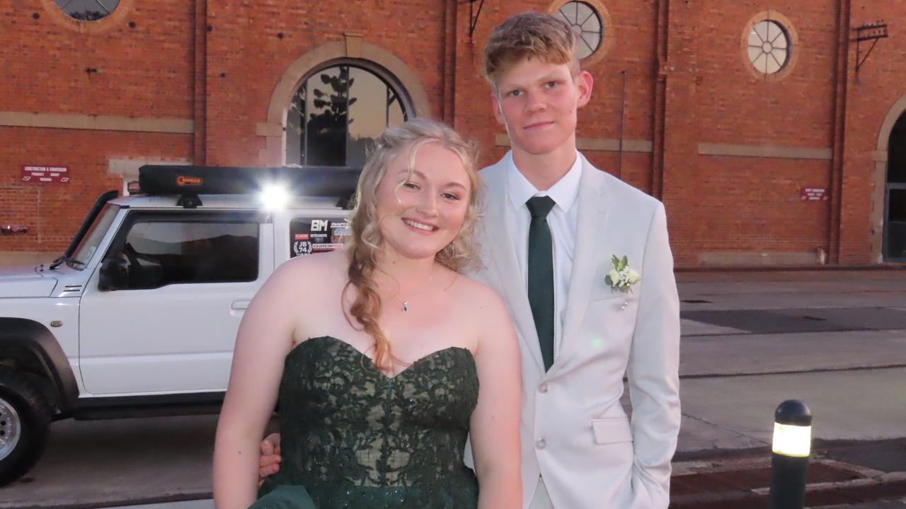 Nathaniel Cilento and Grace-Rose Treloar at Staines Memorial College formal 2023.