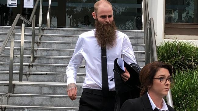 Rosaleigh Perry and Josh Moekotte at Wollongong Court on February 9. 