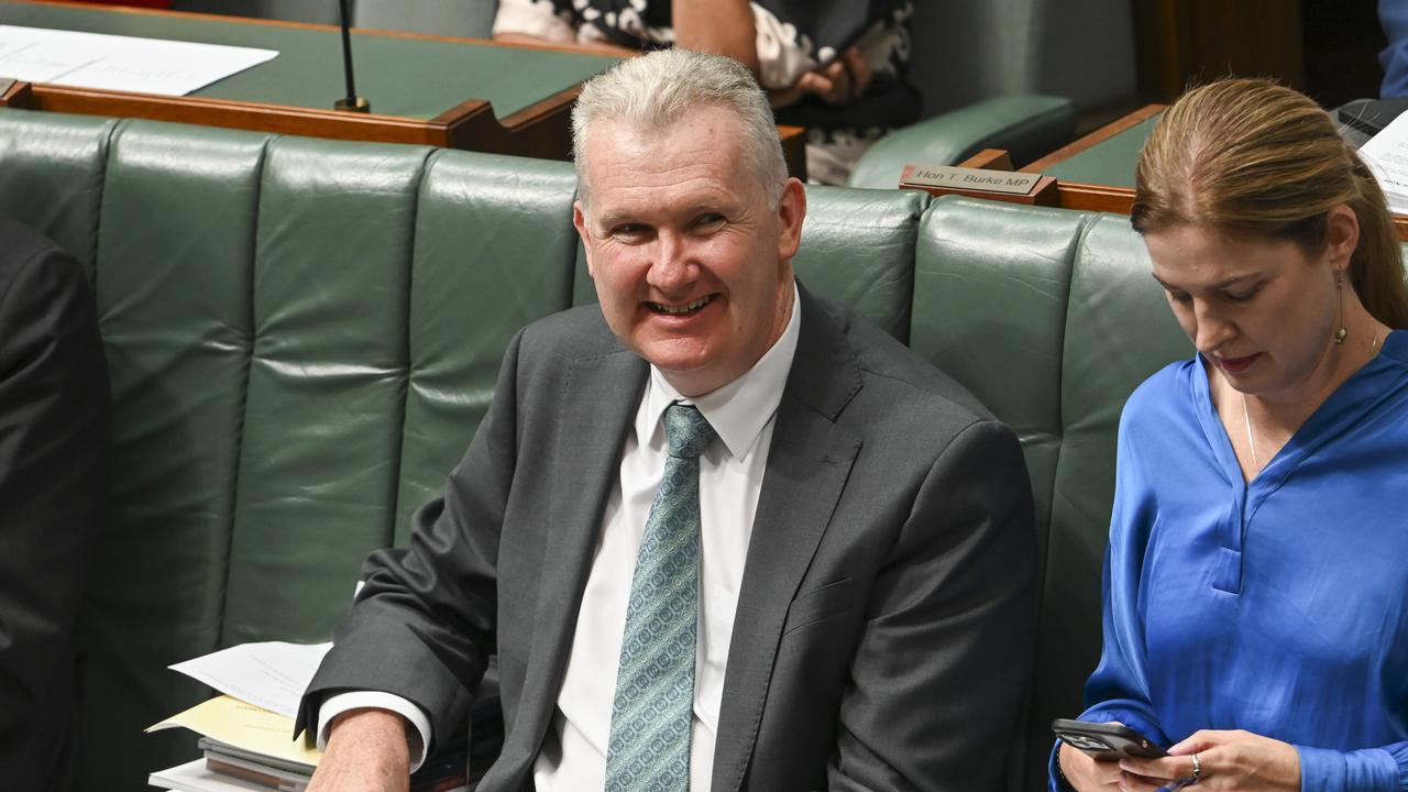 David Pocock thanked Workplace Relations Minister Tony Burke for his cooperation. Picture: NCA NewsWire / Martin Ollman