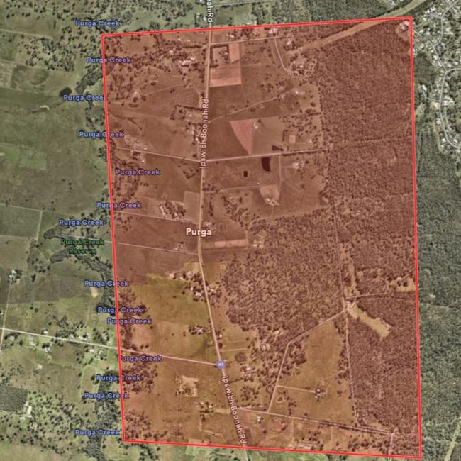 The exclusion zone released by police.