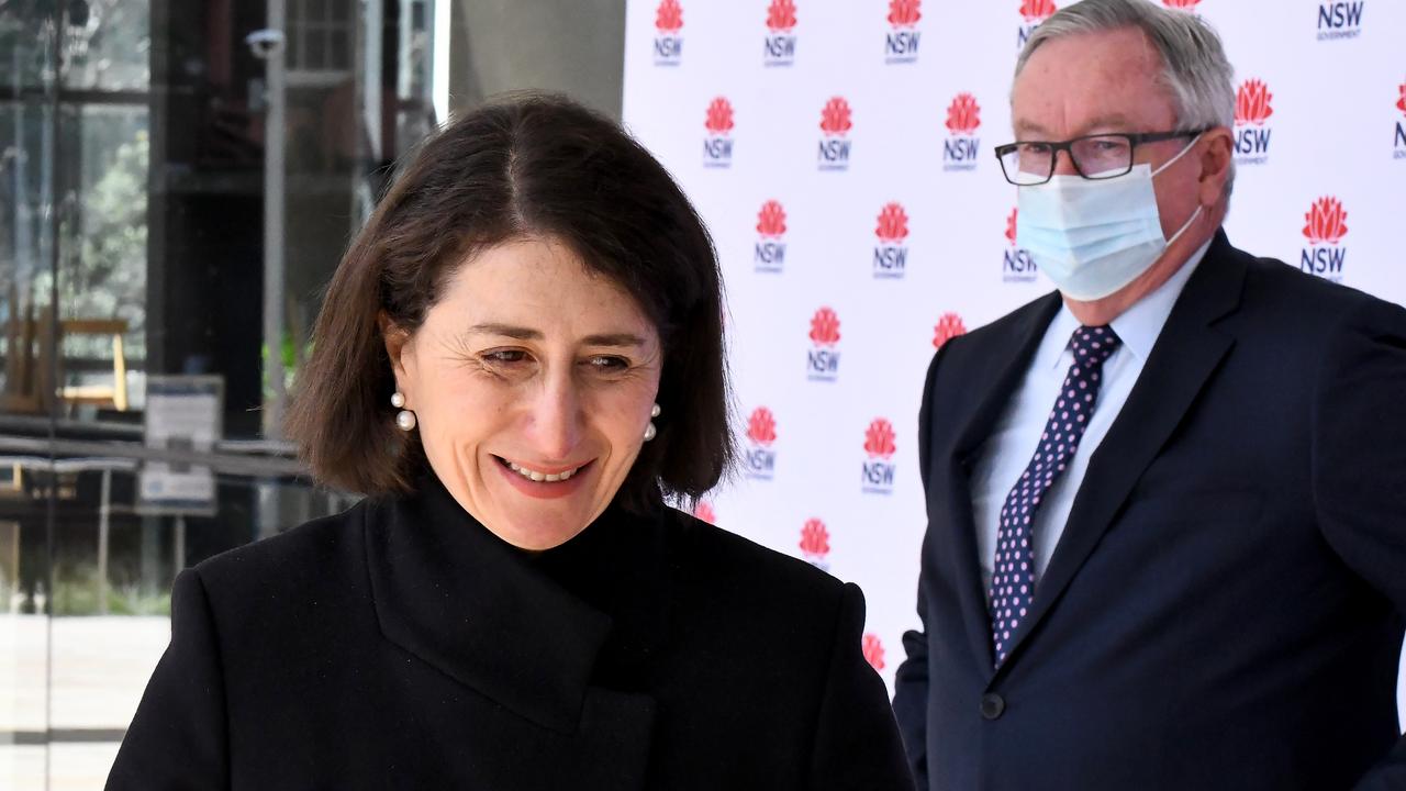 Gladys Berejiklian and Brad Hazzard. Picture: MatrixNews