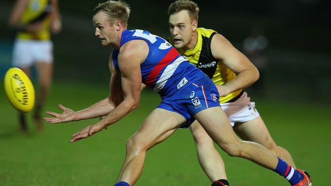 Will Hayes in action for Footscray at Whitten Oval. Picture: Getty Images