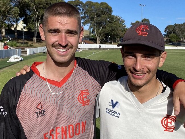 Essendon centurions Aiden Salvado and Farzan Chowna.