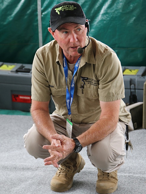 Catch a reptile show with reptile specialist Allan Burnett.