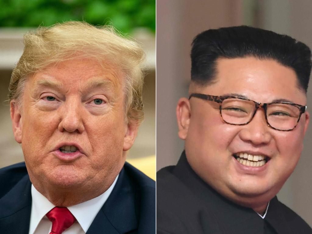 US President Donald Trump and North Korea's leader Kim Jong-un. Picture: AFP