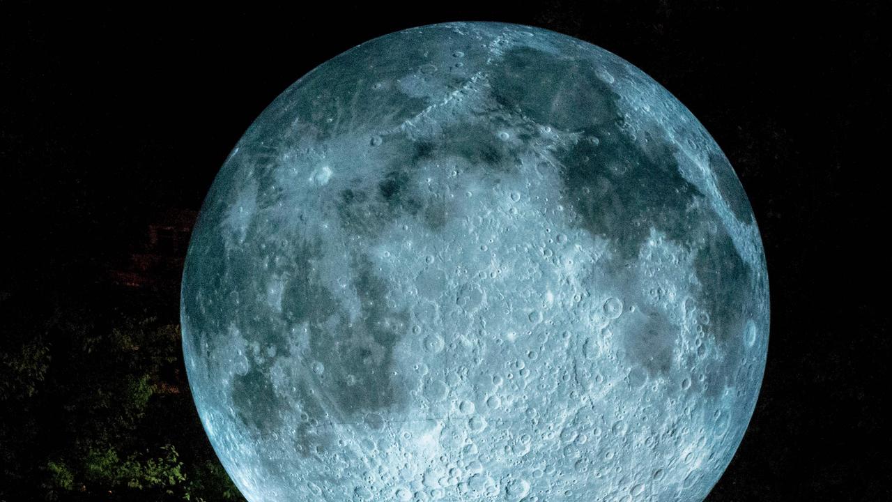 Researchers believe the mass could contain metal from an asteroid that crashed into the Moon. Picture: Joe Klamar/AFP