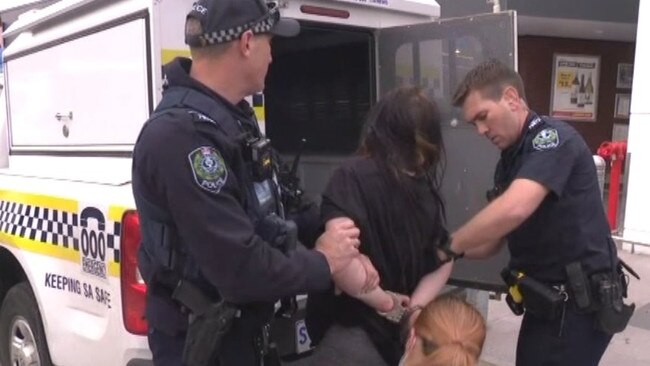 Two people have been arrested after an alleged attempted robbery at Greenacres Shopping Centre. Pictures: 10 News First