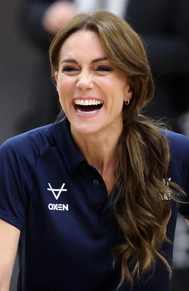 Princess Catherine was clearly having a ball during the game. Picture: Getty Images