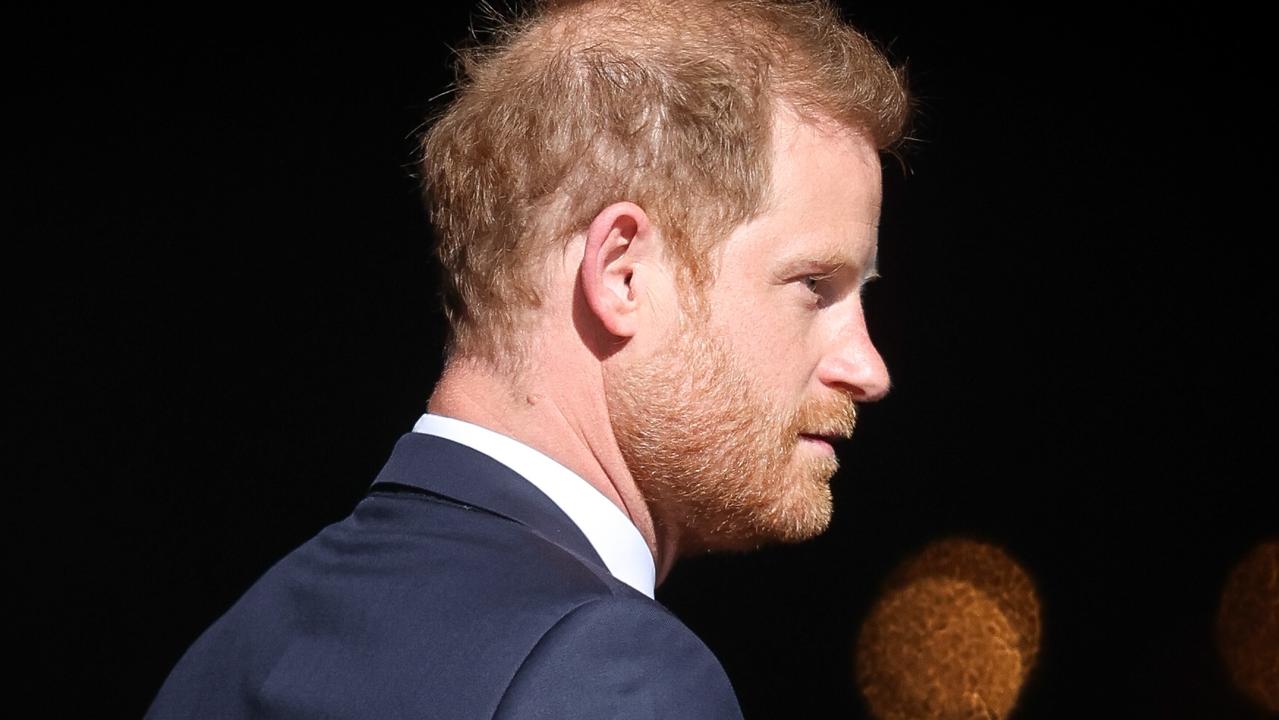 Harry was cheered on by the crowd outside as he entered the church. Picture: Chris Jackson/Getty Images for Invictus Games Foundation