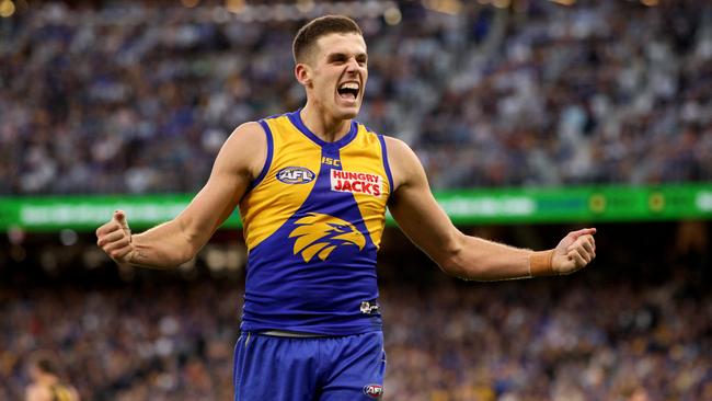 Jake Waterman helped seal the game with a final-term goal. Pic: AAP