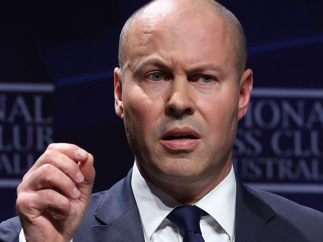 CANBERRA, AUSTRALIANewsWire Photos MARCH 30, 2022: Treasurer Josh Frydenberg addressed the National Press Club in Parliament House, Canberra. Picture: NCA NewsWire / Gary Ramage