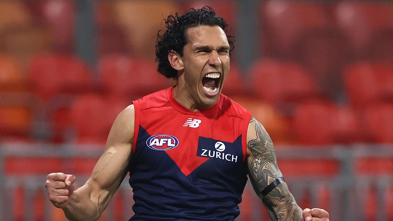 Harley Bennell was racially abused on social media. Photo: Ryan Pierse/AFL Photos/via Getty Images.