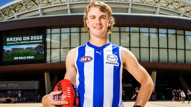 No. 1 draft pick Jason Horne-Francis is ready to go. Picture: James Elsby/AFL Photos