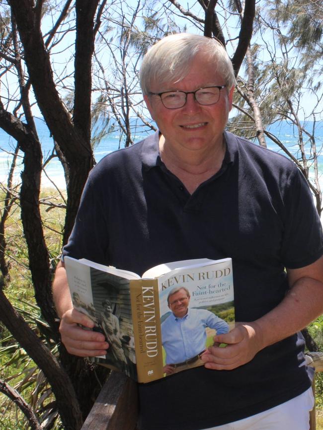 Former Australian Prime Minister and Eumundi State School student Kevin Rudd in Noosa.