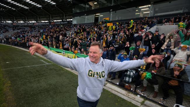 Central Highlands FNL, Great Final, Springbank V Gordon, at Mars Stadium, Ballarat, the coach Ron Watt, Gordon Eagles, Picture Yuri Kouzmin