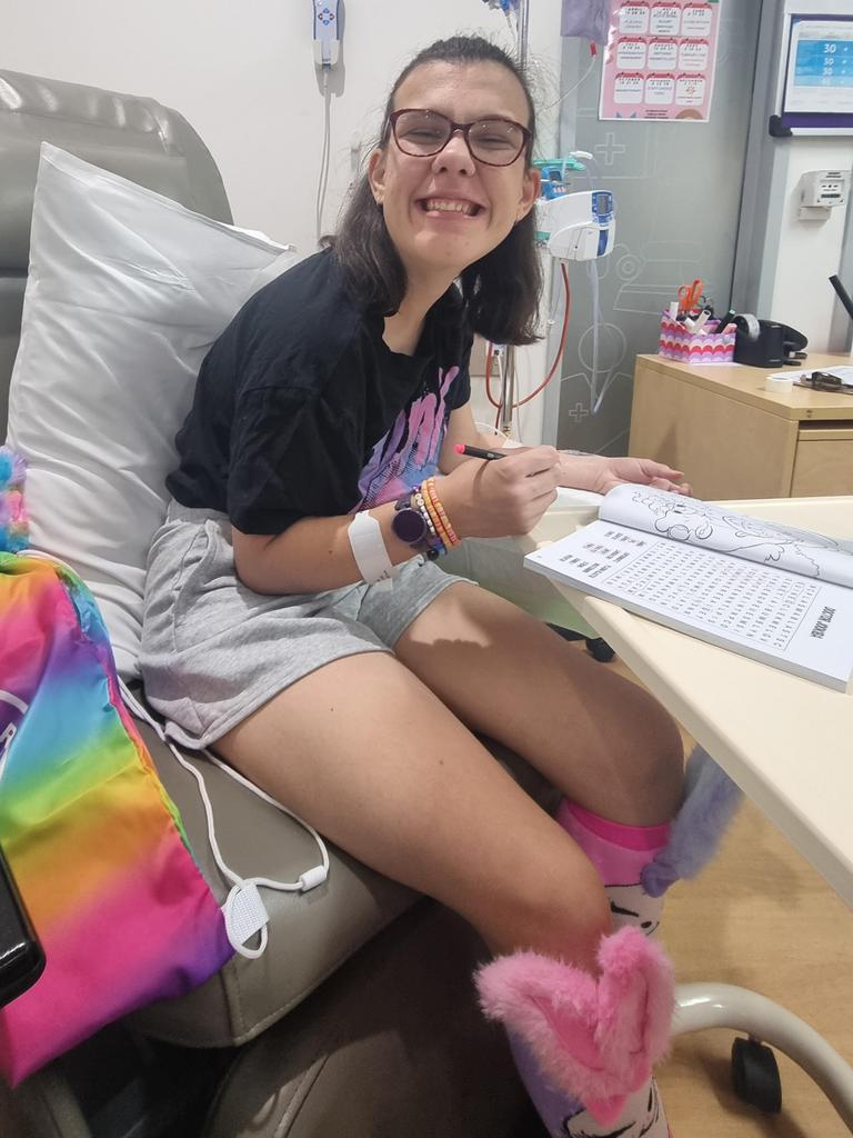 Brooke has become quite reserved since being diagnosed. Picture: Supplied