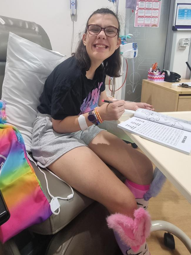 Brooke has become quite reserved since being diagnosed. Picture: Supplied