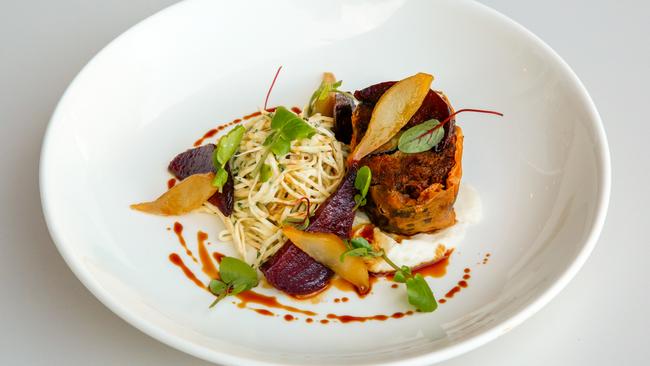 Duck wellington at A Touch of Salt restaurant, Townsville. Picture: Michael Chambers