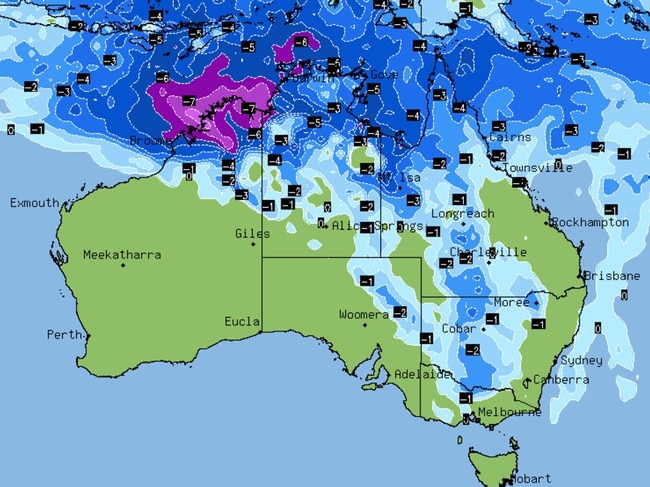 More wet weather is on the way on Monday. Picture: Stormcast.