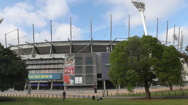 We can’t be at the MCG for the Grand Final, but we can bring the atmosphere to us. Picture: David Crosling