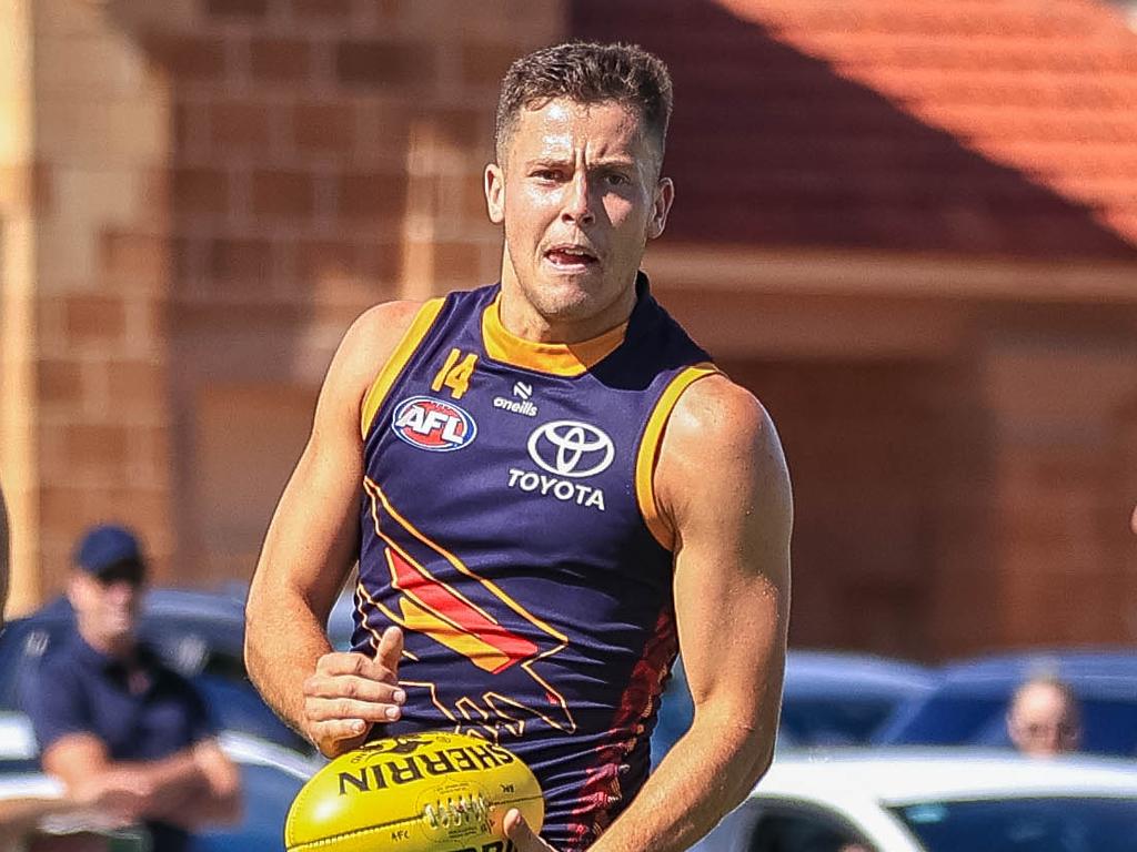 Jake Soligo looks up field. Picture: Adelaide FC.