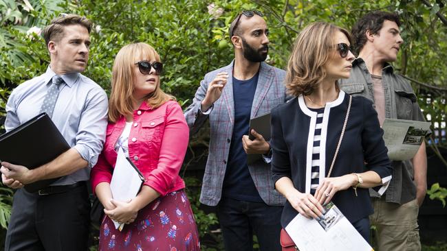 Hugh Sheridan, Katie Robertson, Roy Joseph, Kat Stewart and Steve Peacocke in Five Bedrooms.