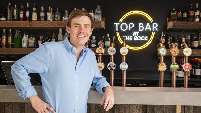 The Rock owner Kenneth Wagner at the Top Bar as the venue prepares to open a new level to the public, Wednesday, September 16, 2020. Picture: Kevin Farmer