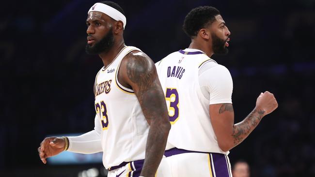 A bounceback year for LeBron James with new teammate Anthony Davis? Paul Pierce says you can bet on it. Picture: Getty Images/AFP