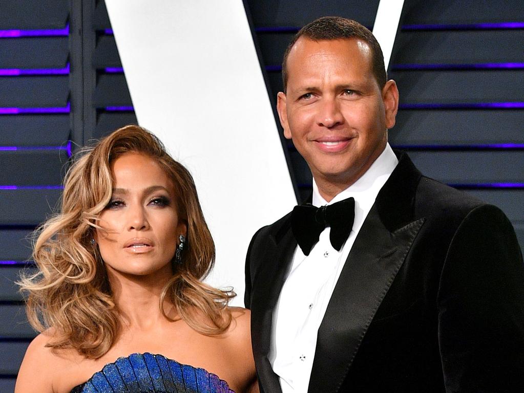 Jennifer Lopez and Alex Rodriguez attend the 2019 Vanity Fair Oscar Party. Picture: Dia Dipasupil/Getty Images
