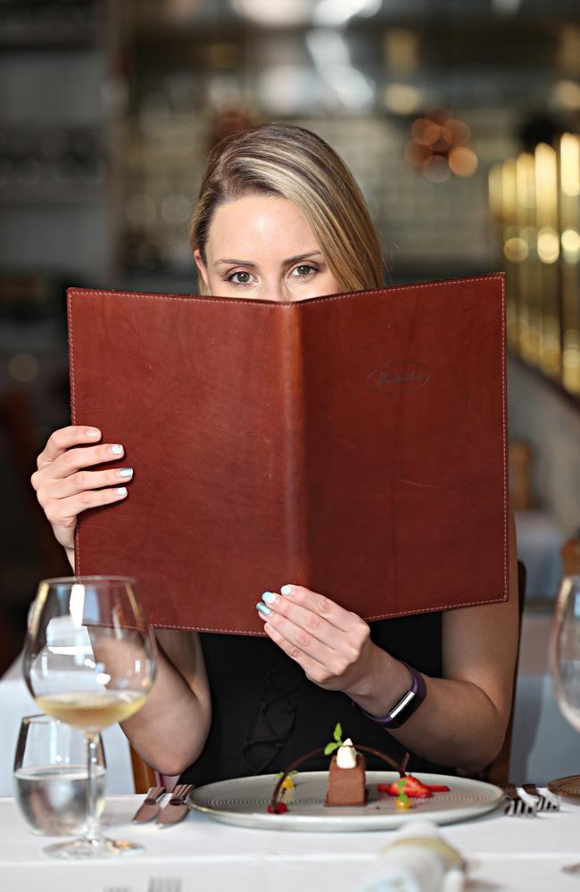 Courier Mail food editor Anooska Tucker-Evans at Montrachet restaurant, Bowen Hills. Picture: Annette Dew.