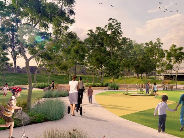 Landcom is undertaking a $4.5 million upgrade of Mont St Quentin Oval in Sydney's southwest. Picture: Supplied