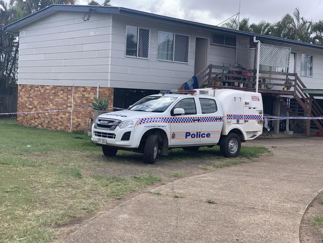 Police alleged brothers Daniel Baumgart and James Baumgart, Michael Hartley and a fourth man were involved in a fight at this Maryborough home on November 1, 2020.