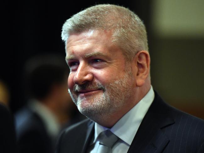 Communications Minister Mitch Fifield says parents should think carefully about who can see their photos on social media. Picture: AAP