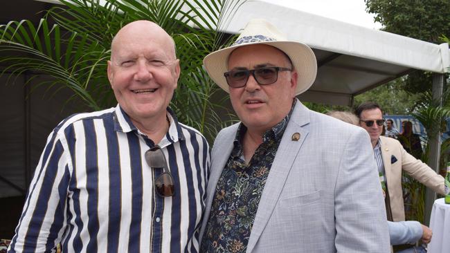 David and Warrick at the Rockhampton Jaguar Land Rover Pop-Up Polo on June 3, 2023. Picture: Aden Stokes