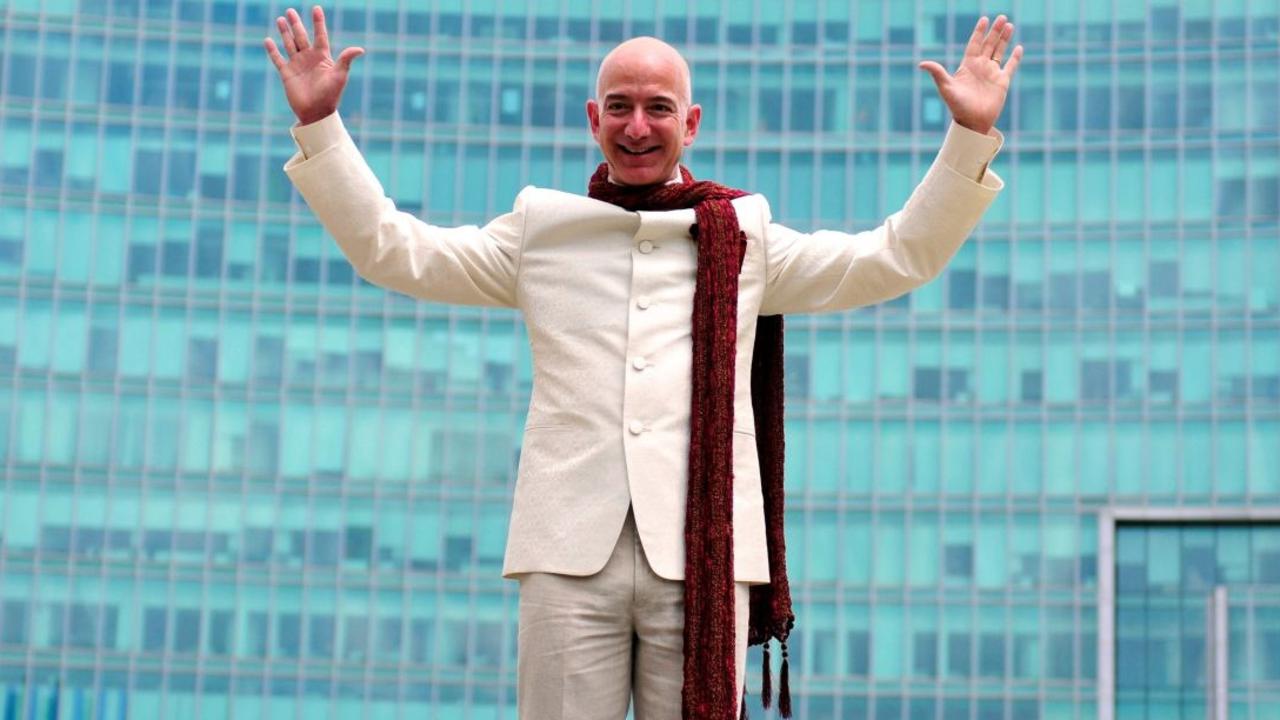 How big is your fortune, Mr Bezos? Picture: Abhishek Chinnappa/Reuters