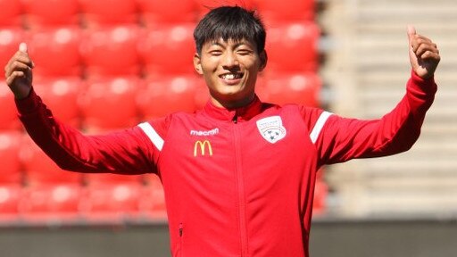 Yongbin Chen got eight minutes off the bench with Adelaide United’s Y-League side last weekend.