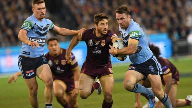 Queensland ran the Blues ragged in Origin II. Pic by Julian Smith.