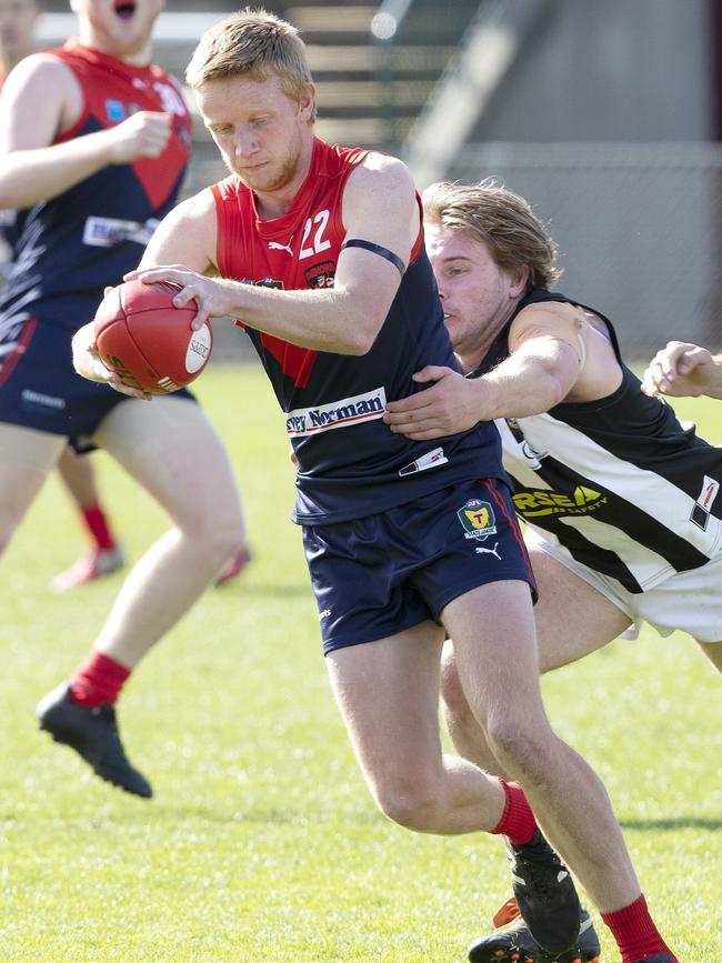 North Hobart’s Callum Kilpatrick in action against Glenorchy last year. Picture Chris Kidd