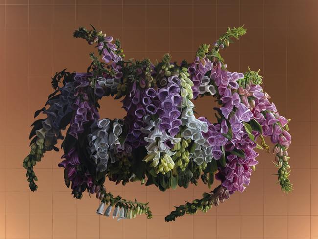 A floral artwork by Sebastian Galloway. Picture: Supplied