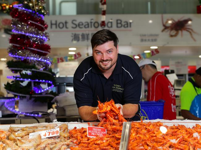 Seafood guru Alex Stollznow says there’s a prawn for every budget. Picture: Gaye Gerard