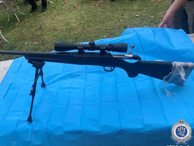 Police seized three firearms at a home in Doyalson North. Picture: NSW Police