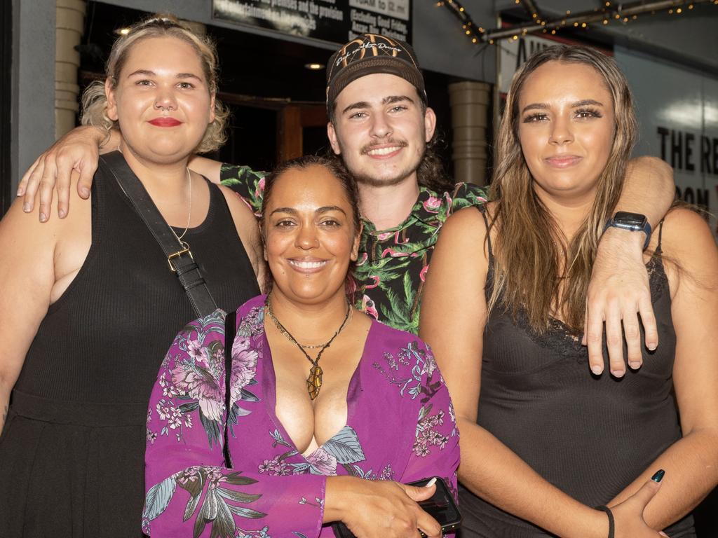 Sharnee-Lee Farrell, Patrick Brache, Rata Sharmin and Shakira Mills at the Alternative Evening at Ambassador Hotel. Friday, February 24 2023.Picture:Michaela Harlow