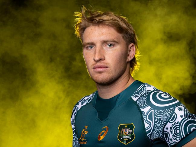 Tate McDermott ready for international duty with the Wallabies. Picture: Paul Kane