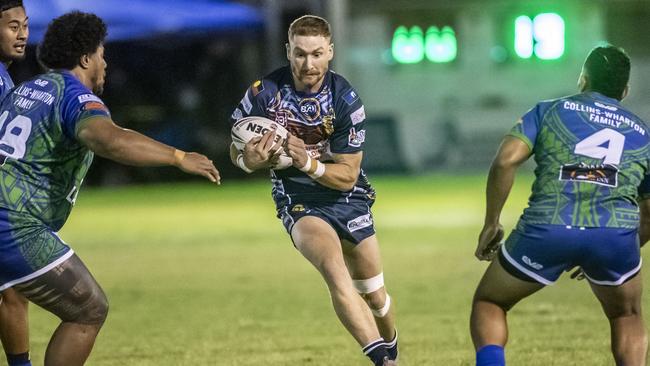 Austin Jennings for Emus. 2023 TRL Cultural Cup, SW Qld Emus vs Pacific Nations Toowoomba. Saturday, February 25, 2023. Picture: Nev Madsen.