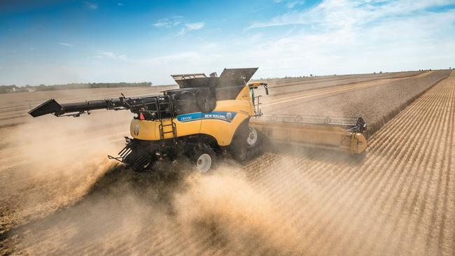 Work horse: The new Holland CR Revelation combine harvester.