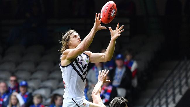 Fremantle will be looking forward to getting Nat Fyfe back. Picture: George Salpigtidis