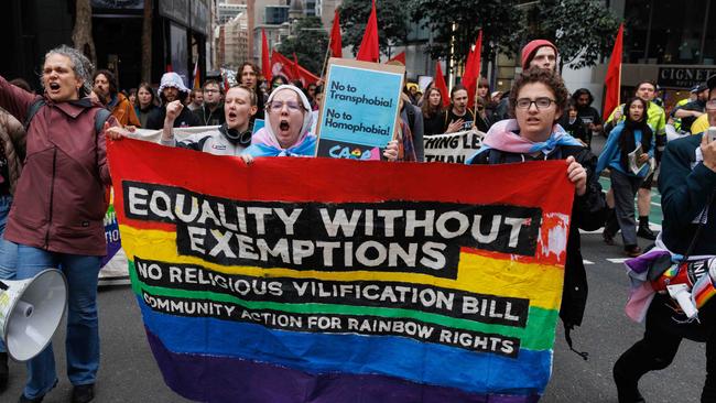 The LGBTQ+ community has been campaigning for changes to the laws. Picture: NCA NewsWire / David Swift