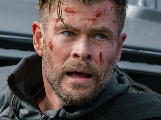 Extraction 2. Chris Hemsworth as Tyler Rake in Extraction 2. Cr. Jasin Boland/Netflix © 2023