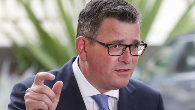 Victorian Premier Daniel Andrews’ new government’s cabinet was sworn in at Government House in Melbourne. Picture: NCA NewsWire / David Crosling