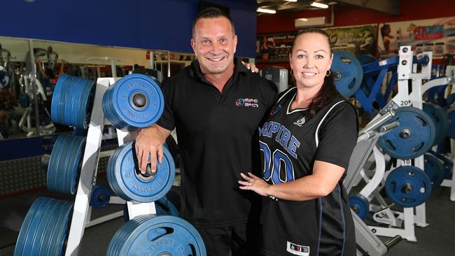 Joanna Hamalainen and Ari Hamalainen, husband-and-wife owners of Empire Fitness gym. Picture Glenn Hampson